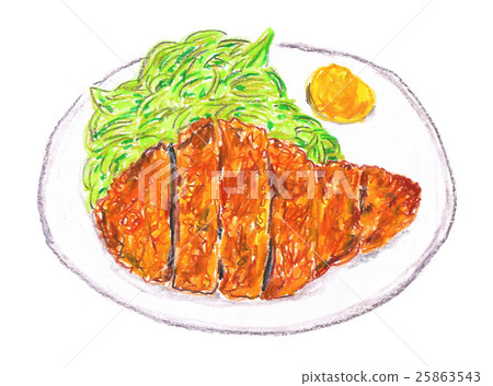 Pork cutlet - Stock Illustration [25863543] - PIXTA