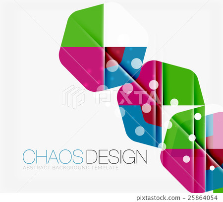 Abstract background with round shapes 25864054