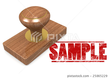 Sample wooded seal stamp Sample wooded seal stamp 25865229