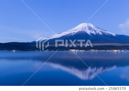 山梨縣_山中湖山富士山晨光 山梨縣_山中湖山富士山晨光 25865570