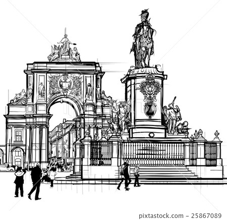 Portugal, Lisbon Commerce square 25867089