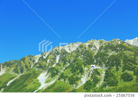 Northern Alps mountains and blue sky [Tateyama Kurobe Alpine Route] 25867556