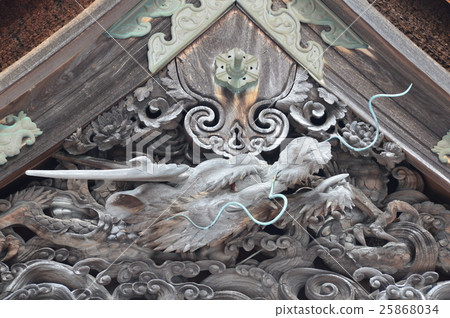 Dragon of wood carving (Koyasan · Kanpo-ji temple / Takano-cho mountain town, Ito district, Wakayama prefecture) Dragon of wood carving (Koyasan · Kanpo-ji temple / Takano-cho mountain town, Ito district, Wakayama prefecture) 25868034