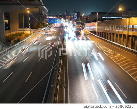 Night road (National Route 23 - Nagoya South Junction) Night road (National Route 23 - Nagoya South Junction) 25869223