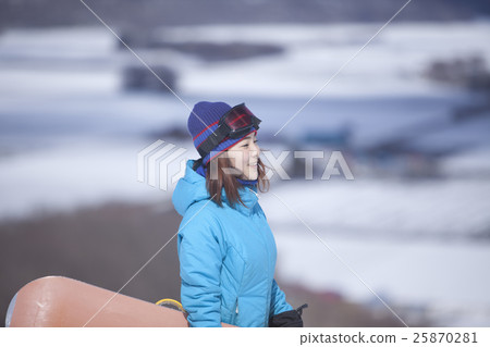 單板滑雪女性 25870281