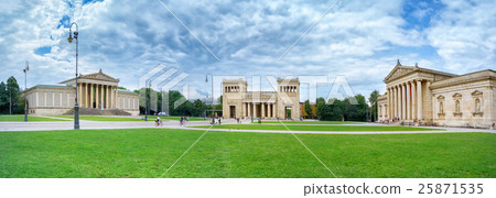 Panoramic image of the Konigsplatz in Munich.  25871535