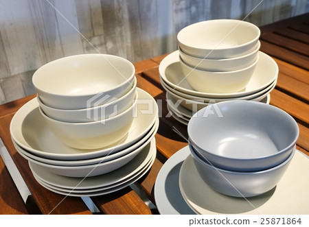 Set of Ceramic Dishes, Bowls and Plates Set of Ceramic Dishes, Bowls and Plates 25871864