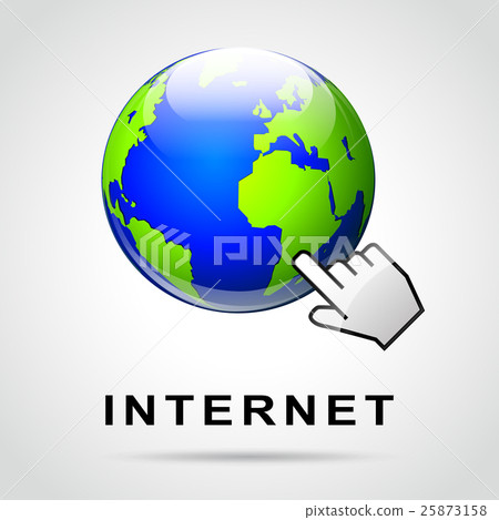 internet concept with earth design internet concept with earth design 25873158