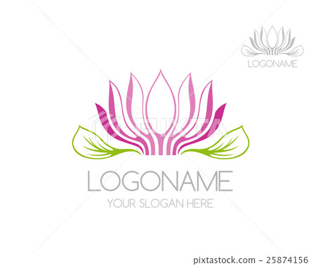 Lotus flower icon. Vector logo template Lotus flower icon. Vector logo template 25874156
