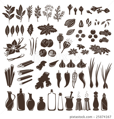 Set of spices 25874167