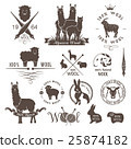 Wool labels, signs and design elements. 25874182