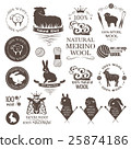Wool design elements. 25874186