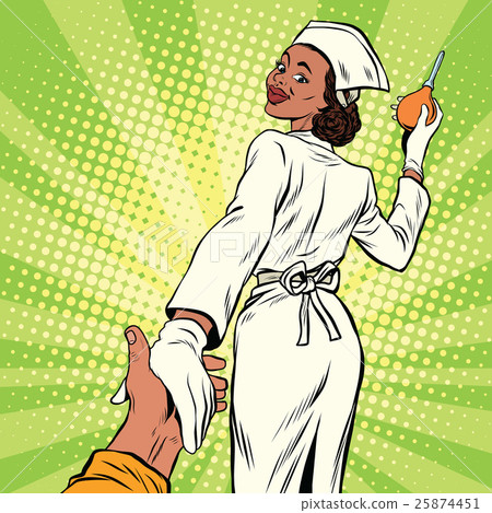 Nurse with enema, follow me 25874451