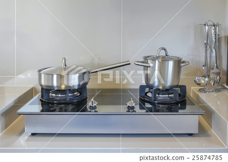 stainless pots in modern kitchen stainless pots in modern kitchen 25874785
