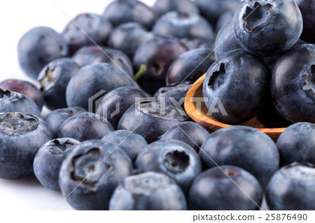Blueberries on white background 25876490