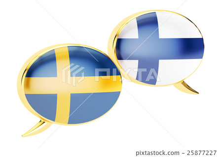 Speech bubbles, Finnish-Swedish translation Speech bubbles, Finnish-Swedish translation 25877227
