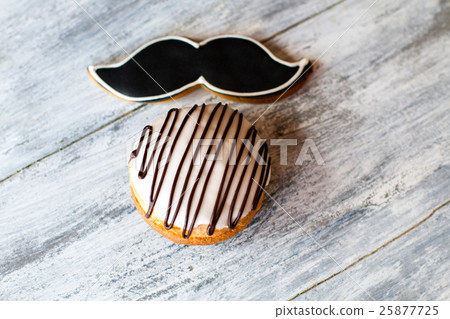 Top view of glazed cookies. Top view of glazed cookies. 25877725