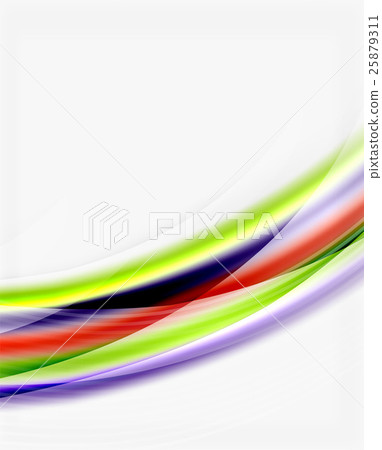 Glossy translucent wave vector template Glossy translucent wave vector template 25879311