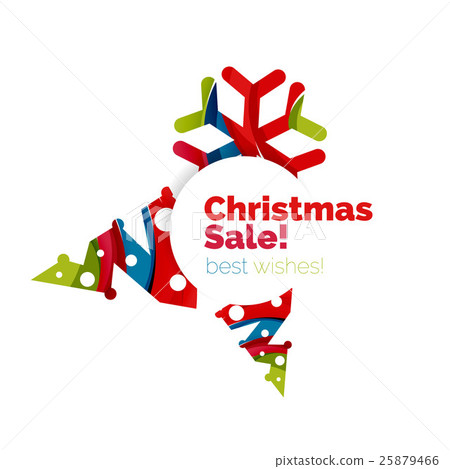 Christmas and New Year promotion banner design 25879466