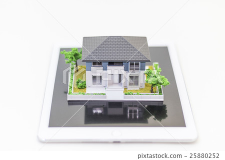 House model on Tablet PC House model on Tablet PC 25880252