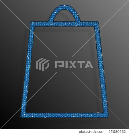 Blue Sequins Shopping Bag. Glitter. Sale, offer. Blue Sequins Shopping Bag. Glitter. Sale, offer. 25880662