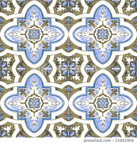 Beautiful ceramic tiles patterns  In the park 25881908
