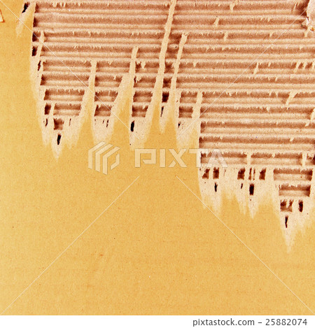 Brown corrugated cardboard sheet background 25882074