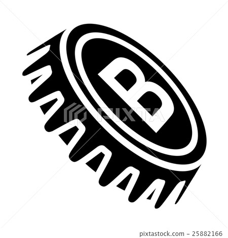 beer bottle cap black symbol beer bottle cap black symbol 25882166