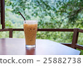 Iced coffee in coffee shop with natural background 25882738