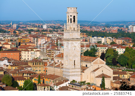 Cathedral and Aerial View of Verona - Italy 25883741