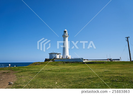 Bottomazaki lighthouse and blue sky Bottomazaki lighthouse and blue sky 25883863