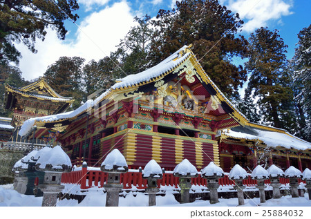 日光雪景區陽光東照宮三 25884032