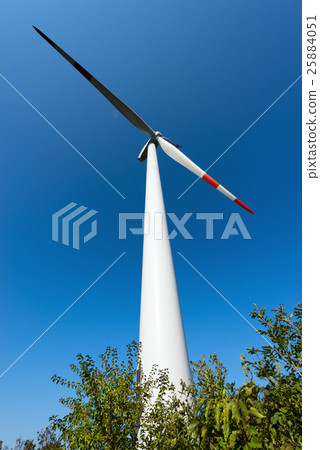 Wind Turbine on a Clear Blue Sky 25884051