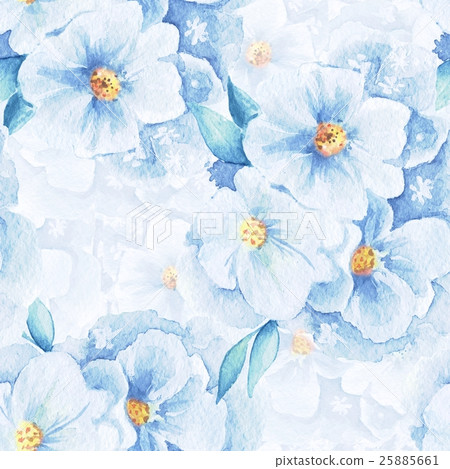 Delicate flowers. Seamless floral pattern 2 Delicate flowers. Seamless floral pattern 2 25885661