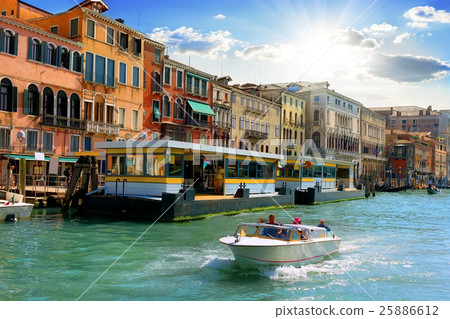 Venetian vaporetto stop 25886612