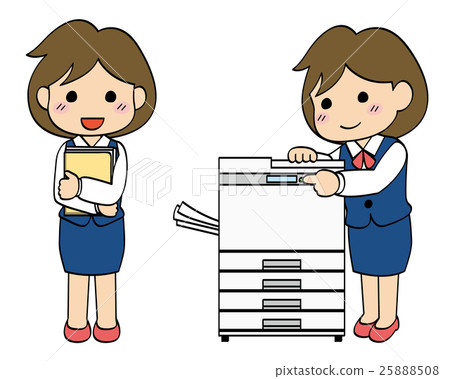 Suit company employee female · copy machine 2 Suit company employee female · copy machine 2 25888508