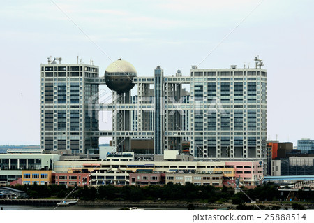 Fuji TV head office building in Odaiba 25888514