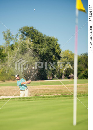 Perfect shot out of sand 25889143