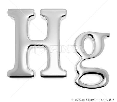 Mercury metal Hg sign - Stock Illustration [25889407] - PIXTA