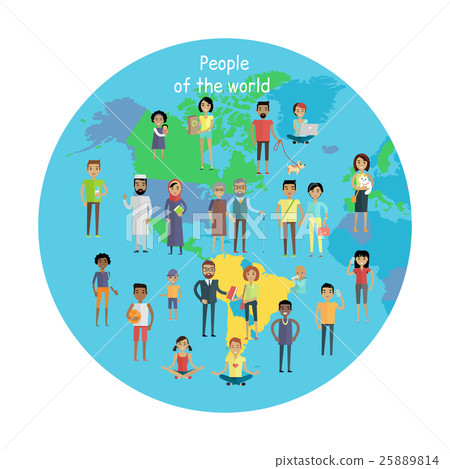 People of The World Vector Concept in Flat Design 25889814