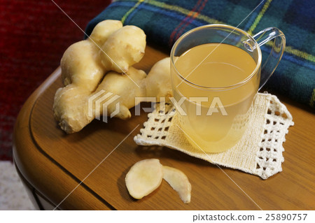 生薑，生薑和毯子 25890757