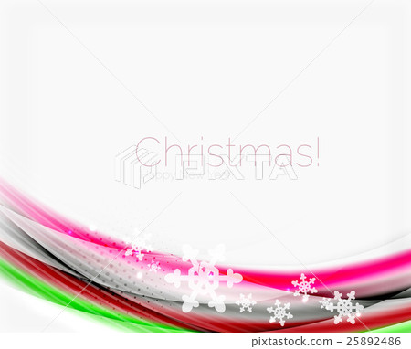Christmas wave abstract background 25892486