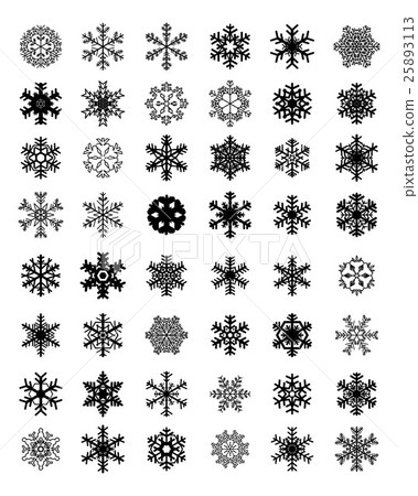 black snowflakes 25893113