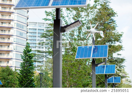 太陽能電池板·風力發電 太陽能電池板·風力發電 25895051