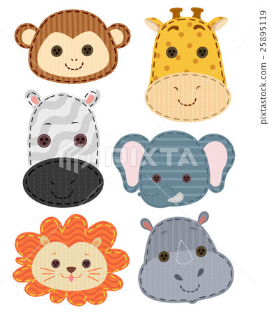 Stitched Animals Jungle Patches 25895119