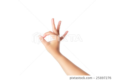Female hand isolated on white background with clipping path Female hand isolated on white background with clipping path 25897276