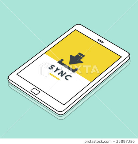 Data Backup Storage SYNC Digital Server Internet Concept 25897386