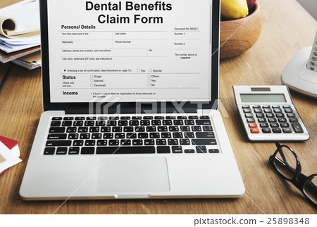 Dental Benefits Claim Form Document Concept Dental Benefits Claim Form Document Concept 25898348
