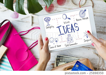Ideas Vision Icon Illustrations Concept Ideas Vision Icon Illustrations Concept 25898350