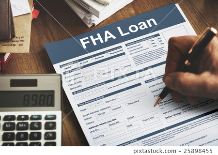 FHA Loan Federal Housing Administration Lending Concept FHA Loan Federal Housing Administration Lending Concept 25898455